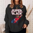 Superhero Pride Comic Book Lover African American Dad Sweatshirt Gifts for Her