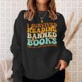 I Survived Reading Banned Books Book Lover Bookaholic Sweatshirt Gifts for Her