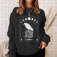 Tarot Card Raven Crow On Books Dark Academia Aesthetic Sweatshirt Gifts for Her Tarot Card Raven Crow On Books Dark Academia Aesthetic Sweatshirt Gifts for Her