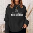 TBR Pile Against Abibliophobia Bookworm Books Sweatshirt Gifts for Her