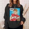 Tea Pop Art Comic Book Cartoon Tea Party Tea Lover Drinking Sweatshirt Gifts for Her