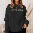 Teacher Text Graphic Write Create Inspire Book Reading Squad Sweatshirt Gifts for Her
