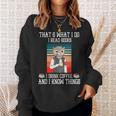 That's What i Do i Read Books i Drink Coffee Owl Teacher For Men Women Kids Sweatshirt Gifts for Her