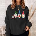 Three Gnomes School Books Pencil Apple Student Teacher For Men Women Girls Kids Sweatshirt Gifts for Her