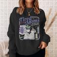 Tired Moms Book Club Retro Coffee Reader Sweatshirt Gifts for Her
