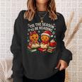 ’Tis The Season To Be Reading Book Lover Sweatshirt Gifts for Her