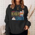 Today A Reader Tomorrow A Leader Book Literature Reading Sweatshirt Gifts for Her