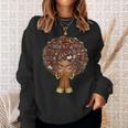 History Month Afro Book Lover Women Girls Librarian Sweatshirt Gifts for Her