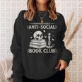 Unapologetically Anti-Social Book Club Introvert Reader Sweatshirt Gifts for Her