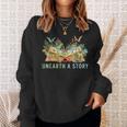 Unearth a Story Dinosaur 2026 Summer Reading Program Book Sweatshirt Gifts for Her