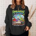 Unearth A Story Dinosaur Books Summer Reading 2026 Sweatshirt Gifts for Her Unearth A Story Dinosaur Books Summer Reading 2026 Sweatshirt Gifts for Her