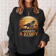 Unearth Story Summer Reading 2026 Dinosaurs Library Reading Sweatshirt Gifts for Her Unearth Story Summer Reading 2026 Dinosaurs Library Reading Sweatshirt Gifts for Her
