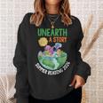Unearth A Story Summer Reading Program 2026 Animals Book Sweatshirt Gifts for Her