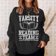 Varsity Reading Team Bookworm Book Lover Reader Sweatshirt Gifts for Her
