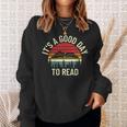 Vintage Retro It's a Good Day To Read Book Reading Lovers Sweatshirt Gifts for Her