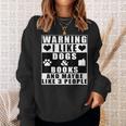 Warning I Like Dogs And Books And Maybe Like 3 People Sweatshirt Gifts for Her Warning I Like Dogs And Books And Maybe Like 3 People Sweatshirt Gifts for Her