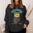 When You Enter This Library Book Reading Lover Reader Sweatshirt Gifts for Her