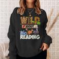 Wild About Reading Book Lover Bookworm Library Day Sweatshirt Gifts for Her Wild About Reading Book Lover Bookworm Library Day Sweatshirt Gifts for Her