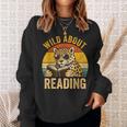 Wild About Reading Cheetah Book Leopard Print Kids Boys Girl Sweatshirt Gifts for Her