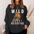 Wild About Reading Love Books Nerd Bookworm Librarian Sweatshirt Gifts for Her Wild About Reading Love Books Nerd Bookworm Librarian Sweatshirt Gifts for Her