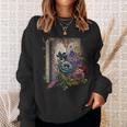 Wildflower Summer Floral Book Horror Gothic Graphic Sweatshirt Gifts for Her