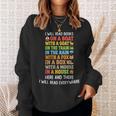 I Will Read Book On Boat Kids Book Reading Sweatshirt Gifts for Her