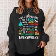 I Will Read Books On A Boat & Everywhere Sweatshirt Gifts for Her