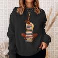 Woman And Books Stack Afro Girl Book Lover Sweatshirt Gifts for Her Woman And Books Stack Afro Girl Book Lover Sweatshirt Gifts for Her