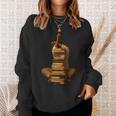 Woman Reading Book Stack Afro Girl Book Melanin Reader Sweatshirt Gifts for Her