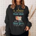 Woman Survives On Books And Yarn Crocheter Crocheting Sweatshirt Gifts for Her Woman Survives On Books And Yarn Crocheter Crocheting Sweatshirt Gifts for Her