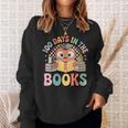 Women's 100 Days In The Books Cute Apple Reading School Sweatshirt Gifts for Her Women's 100 Days In The Books Cute Apple Reading School Sweatshirt Gifts for Her