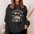 Women's 1996 Chapter Thirty 30th Birthday Decoration Wildflower Book Sweatshirt Gifts for Her Women's 1996 Chapter Thirty 30th Birthday Decoration Wildflower Book Sweatshirt Gifts for Her