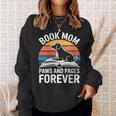 Women's Book Mom Dog Lover Paws And Pages Forever Sweatshirt Gifts for Her