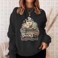 Women's Books Coffee Repeat Cute Reading Lover Sweatshirt Gifts for Her