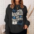 Women's Booktrovert Introvert Reader Library Card Coffee Books Sweatshirt Gifts for Her