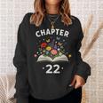 Women's Chapter 22 Years Old 22nd Birthday Celebration Floral Book Sweatshirt Gifts for Her Women's Chapter 22 Years Old 22nd Birthday Celebration Floral Book Sweatshirt Gifts for Her