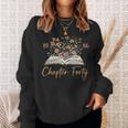 Women's Chapter Forty 1986 40th Birthday Wildflower Book 40 Year Old Sweatshirt Gifts for Her