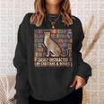 Women's Cheetah Face Women Cheetah Print Stuff Books Nerds Cheetah Sweatshirt Gifts for Her