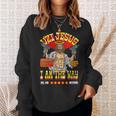 Women's DCC Uzi Jesus I Am The Way Character Stats RPG Books Sweatshirt Gifts for Her