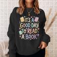 Women's It’s A Good Day To Read A Book Cute Teacher Reading Sweatshirt Gifts for Her Women's It’s A Good Day To Read A Book Cute Teacher Reading Sweatshirt Gifts for Her