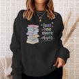 Women's Just One More Chapter Cozy Pastel Bookworm Cute Book Reader Sweatshirt Gifts for Her