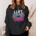 Women's I Lift So I Can Carry More Books Reader Librarian Sweatshirt Gifts for Her Women's I Lift So I Can Carry More Books Reader Librarian Sweatshirt Gifts for Her
