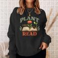 Women's Plant a Seed Read Reader Book Library Mom Dad Summer Sweatshirt Gifts for Her Women's Plant a Seed Read Reader Book Library Mom Dad Summer Sweatshirt Gifts for Her