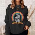 Women's Rainbow Book Saying Take A Look Its In A Book Sweatshirt Gifts for Her Women's Rainbow Book Saying Take A Look Its In A Book Sweatshirt Gifts for Her