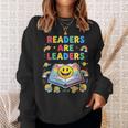 Women's Readers Are Leaders Reading Book Lovers Teacher Rainbow Kids Sweatshirt Gifts for Her Women's Readers Are Leaders Reading Book Lovers Teacher Rainbow Kids Sweatshirt Gifts for Her