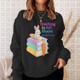 Women's Teaching Spring Semester Bunny Books Pencil Classroom Sweatshirt Gifts for Her Women's Teaching Spring Semester Bunny Books Pencil Classroom Sweatshirt Gifts for Her