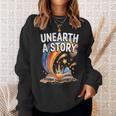 Women's Unearth A Story Rainbow Treasure Book Summer Reading 2026 Sweatshirt Gifts for Her Women's Unearth A Story Rainbow Treasure Book Summer Reading 2026 Sweatshirt Gifts for Her