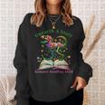 Women's Unearth A Story Summer Reading 2026 Dinosaur Book Floral Sweatshirt Gifts for Her