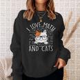 World Book Day Boys And Girls Cute Cat Math Number Sweatshirt Gifts for Her World Book Day Boys And Girls Cute Cat Math Number Sweatshirt Gifts for Her