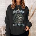 In A World Of Bookworms Be A Book Dragon Book Lover Reader Sweatshirt Gifts for Her